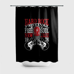 Шторка для душа HARD ROCK FESTIVAL, цвет: 3D-принт