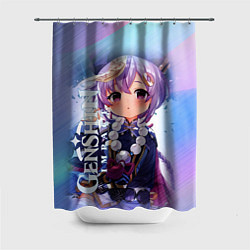 Шторка для душа Геншин Ци-Ци, цвет: 3D-принт