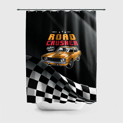 Шторка для душа Road Crasher, цвет: 3D-принт