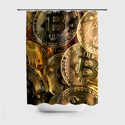 Шторка для душа Биткойны, цвет: 3D-принт