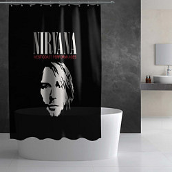 Шторка для душа NIRVANA Kurt Cobain, цвет: 3D-принт — фото 2