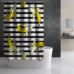 Шторка для душа Banana pattern Summer, цвет: 3D-принт — фото 2