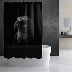 Шторка для душа Голова хищного орла, цвет: 3D-принт — фото 2