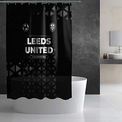 Шторка для душа Leeds United Форма Champions, цвет: 3D-принт — фото 2