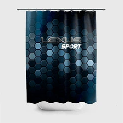 Шторка для душа ЛЕКСУС Sport Соты, цвет: 3D-принт