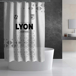 Шторка для душа Lyon Champions Униформа, цвет: 3D-принт — фото 2