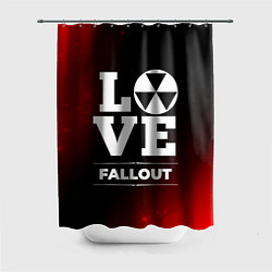 Шторка для душа Fallout Love Классика, цвет: 3D-принт