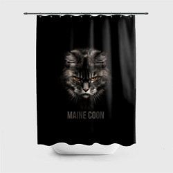 Шторка для душа Maine coon - кот, цвет: 3D-принт