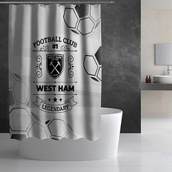 Шторка для душа West Ham Football Club Number 1 Legendary, цвет: 3D-принт — фото 2