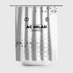 Шторка для душа AC Milan Champions Униформа, цвет: 3D-принт