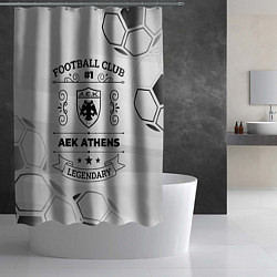 Шторка для душа AEK Athens Football Club Number 1 Legendary, цвет: 3D-принт — фото 2