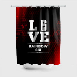 Шторка для душа Rainbow Six Love Классика, цвет: 3D-принт