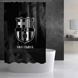 Шторка для душа Barcelona Sport на темном фоне, цвет: 3D-принт — фото 2