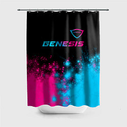 Шторка для душа Genesis Neon Gradient, цвет: 3D-принт