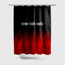 Шторка для душа Nine Inch Nails Red Plasma, цвет: 3D-принт