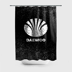 Шторка для душа Daewoo с потертостями на темном фоне, цвет: 3D-принт