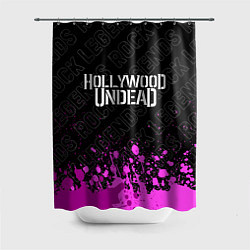 Шторка для душа Hollywood Undead rock legends: символ сверху, цвет: 3D-принт