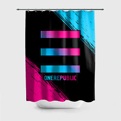 Шторка для душа OneRepublic - neon gradient, цвет: 3D-принт