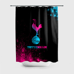 Шторка для душа Tottenham - neon gradient, цвет: 3D-принт