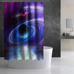 Шторка для душа Центр галактики, цвет: 3D-принт — фото 2