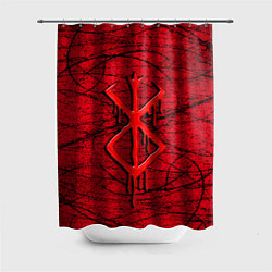 Шторка для душа Berserk red smudges, цвет: 3D-принт