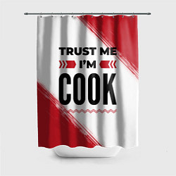 Шторка для душа Trust me Im cook white, цвет: 3D-принт