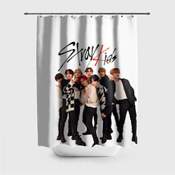 Шторка для душа Stray Kids white background, цвет: 3D-принт