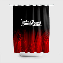 Шторка для душа Judas Priest red plasma, цвет: 3D-принт