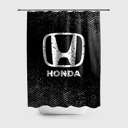 Шторка для душа Honda с потертостями на темном фоне, цвет: 3D-принт