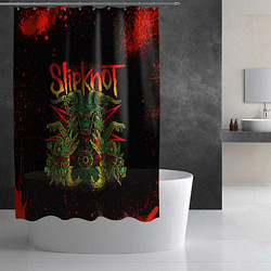 Шторка для душа Slipknot satan, цвет: 3D-принт — фото 2
