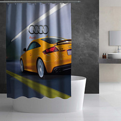 Шторка для душа Audi TT мчится в тоннеле, цвет: 3D-принт — фото 2