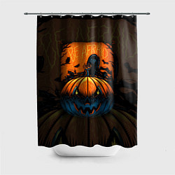 Шторка для душа Scary Halloween Хэллоуин, цвет: 3D-принт