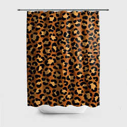 Шторка для душа Леопардовый цвет, цвет: 3D-принт