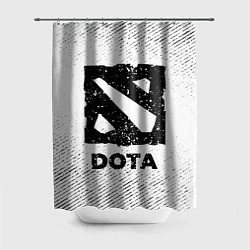 Шторка для душа Dota с потертостями на светлом фоне, цвет: 3D-принт