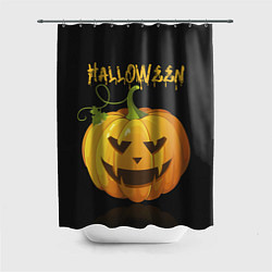 Шторка для душа Halloween : тыква, цвет: 3D-принт