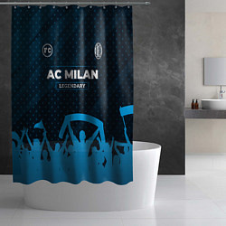 Шторка для душа AC Milan legendary форма фанатов, цвет: 3D-принт — фото 2