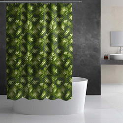 Шторка для душа Милитари Чешуя, цвет: 3D-принт — фото 2