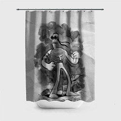 Шторка для душа Томминавт и Клювик, цвет: 3D-принт