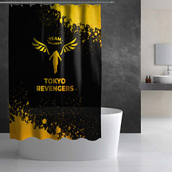 Шторка для душа Tokyo Revengers - gold gradient, цвет: 3D-принт — фото 2
