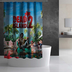 Шторка для душа Dead island two, цвет: 3D-принт — фото 2