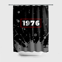 Шторка для душа 1976 - в красной рамке на темном, цвет: 3D-принт