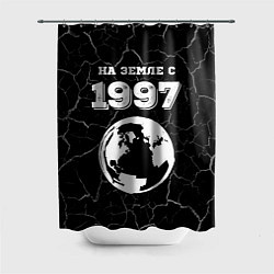 Шторка для душа На Земле с 1997: краска на темном, цвет: 3D-принт