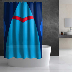 Шторка для душа Спортик из 90х FIRM, цвет: 3D-принт — фото 2