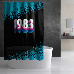 Шторка для душа Made in 1983: vintage art, цвет: 3D-принт — фото 2