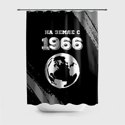 Шторка для душа На Земле с 1966: краска на темном, цвет: 3D-принт