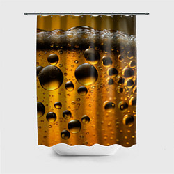 Шторка для душа Пиво пенное светлое, цвет: 3D-принт