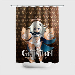 Шторка для душа Паймон элементали, цвет: 3D-принт