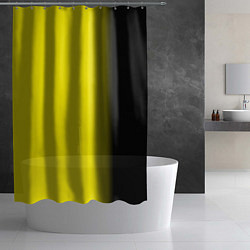 Шторка для душа И черный и желтый, цвет: 3D-принт — фото 2