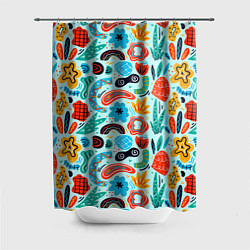 Шторка для ванной Colorful patterns