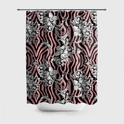 Шторка для душа Floral pattern - vanguard, цвет: 3D-принт